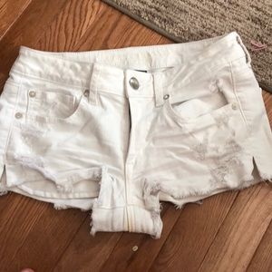 American Eagle White Shorts